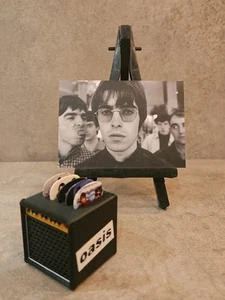 OASIS LIAM & NOEL GALLAGHER PLECTRUMS 0.7G DOUBLE SIDED x 5 + Art Card + 3d AMP - Picture 1 of 15
