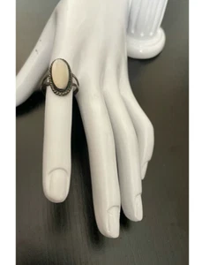 Anillo vintage con anillo de piedra de ópalo talla 7 - Imagen 1 de 6