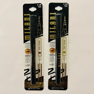MILANI Waterproof Liquid Eyeliner THE TANK #110 Black Noir 2 pack - Image 1 of 3