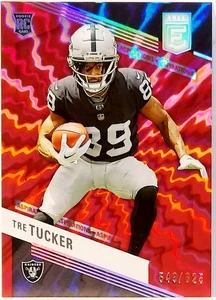 2023 Panini Donruss Elite Red Aspirations SP /625 Tre Tucker RC #186 RAIDERS - Bild 1 von 3