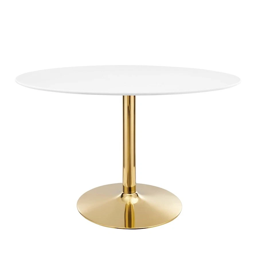 Modway Furniture Verne 48" Oval Dining Table in Gold/White -EEI-4750-GLD-WHI - Image 1 of 1