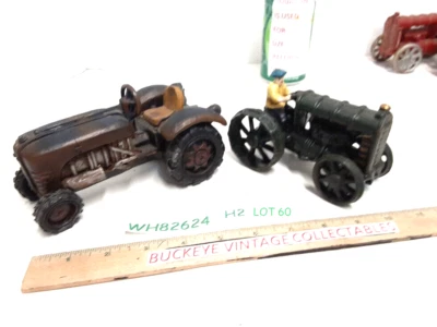 Reproduction Fordson Cast Iron Toy Tractor & Resin Porsche Etc.Style Tractor Lot - Image 1 of 4