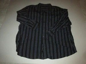 Synergy Long Sleeve Casual Striped Button Up Shirt Sz 4X Big And Tall Men Man  - Picture 1 of 3