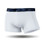 Men's Underwear Boxer Briefs Ice Silk Shorts Panties Bulge Pouch Underpants Slim