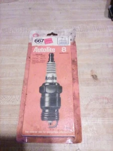 autolite spark plugs 667 new sealed 8 plugs nos. - Picture 1 of 2