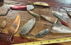 Lot Of 11 Vintage Fishing Spoon Lures Mixed Copper Unbranded