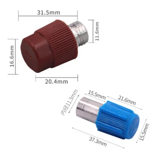 Cubierta de válvula de tubo de aire acondicionado para automóvil alta presión H baja presión L tapa antipolvo - Imagen 1 de 2