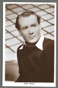 Vintage RP Postkarte britischer Schauspieler John Mills. Picturegoer Serie. Unveröffentlicht - Bild 1 von 2
