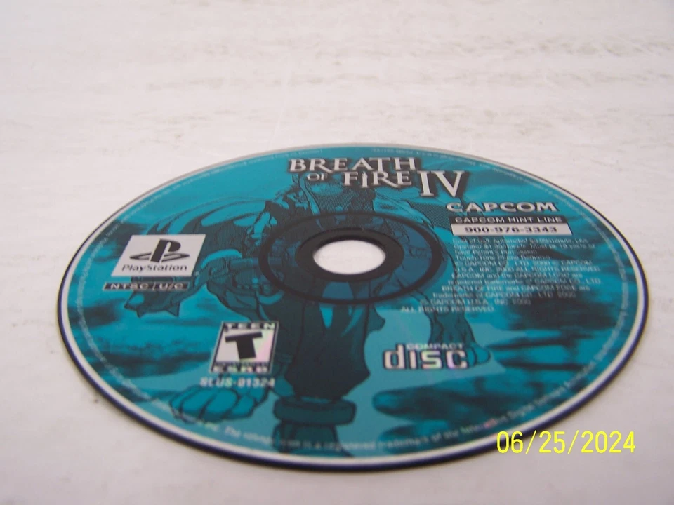 Breath of Fire IV (PS1, 2000) Disc Only - Image 1 of 1