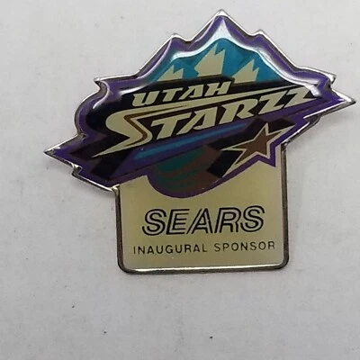 Vintage Utah Starzz Women's WNBA Enamel Lapel Pin Brooch, Sears Sponsor - Image 1 of 4