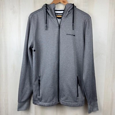 Chaqueta con capucha Dakine para mujer Edie Tech polar cremallera completa gris negra mediana Foto 1 de 4