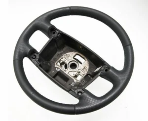✅ Lenkrad Lederlenkrad Volkswagen Touareg 2002-2010 NEU LEDERBEZUG Neu Beziehen - Picture 1 of 4