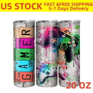 NEW 1 PC 20 Oz Stainless Steel Insulated Water Bottle with Lid and Straw - Picture 1 of 9