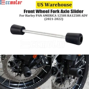 For Harley Pan America 1250 RA1250S Front Axle Wheel Fork Crash Slider Protector - Picture 1 of 8