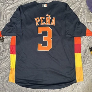 Jeremy Peña Jersey Houston Astors Navy Blue #3 Large Stitched Men’s  - Picture 1 of 6