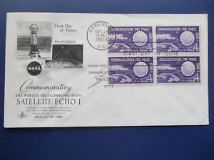 ECHO 1 - Communications for Peace FDC - Picture 1 of 2