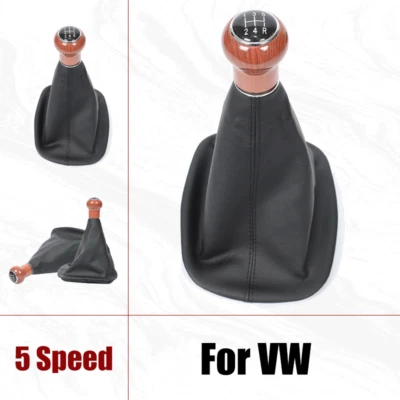 5 Speed Car MT Gear Shift Knob Gaiter Boot For Volkswagen Passat B5 1996-2005 - Image 1 of 4