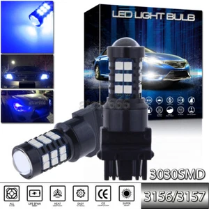 2 Ultra Azul 3157 3457 4157 Coche Camión DRL Luz de circulación diurna 3030SMD Bombilla LED - Imagen 1 de 11