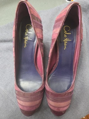 Cole Haan  Purple Suede Patent Leather Pumps 7.5 - Image 1 of 4