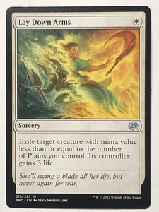MTG TCG - Lay Down Arms 011/287 BRO- LP- Buy One Get One Free, Free Shipping $5+ - Picture 1 of 2