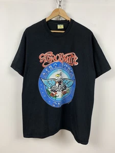 T-shirt Aerosmith Aero Force One Band 1993 vintage taglia XL? - Foto 1 di 17