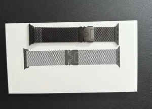 Apple Watch Ultra 49 mm noir titane boucle milanaise - Medium - Photo 1/7