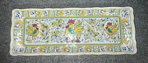 Bandeja baguette gallo amarillo melamina Le Cadeaux 15" X 5 3/4" nueva con etiquetas - Imagen 1 de 4