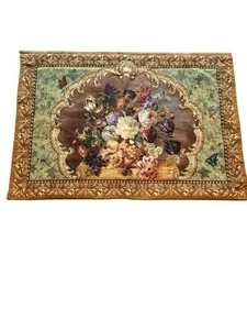 Mohawk Home Wall Tapestry – Dutch Floral Still Life – 54” x 38” Jacquard Woven H - Picture 1 of 7