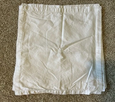 Pottery Barn Cotton Cloth Napkins Set Of 6 Six White 20”X20” - Image 1 of 3