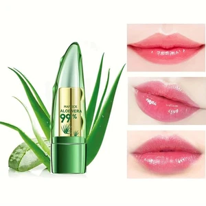 Aloe Vera Lipstick Lip Balm Color Mood Changing Long Lasting Moisturizing - Picture 1 of 10