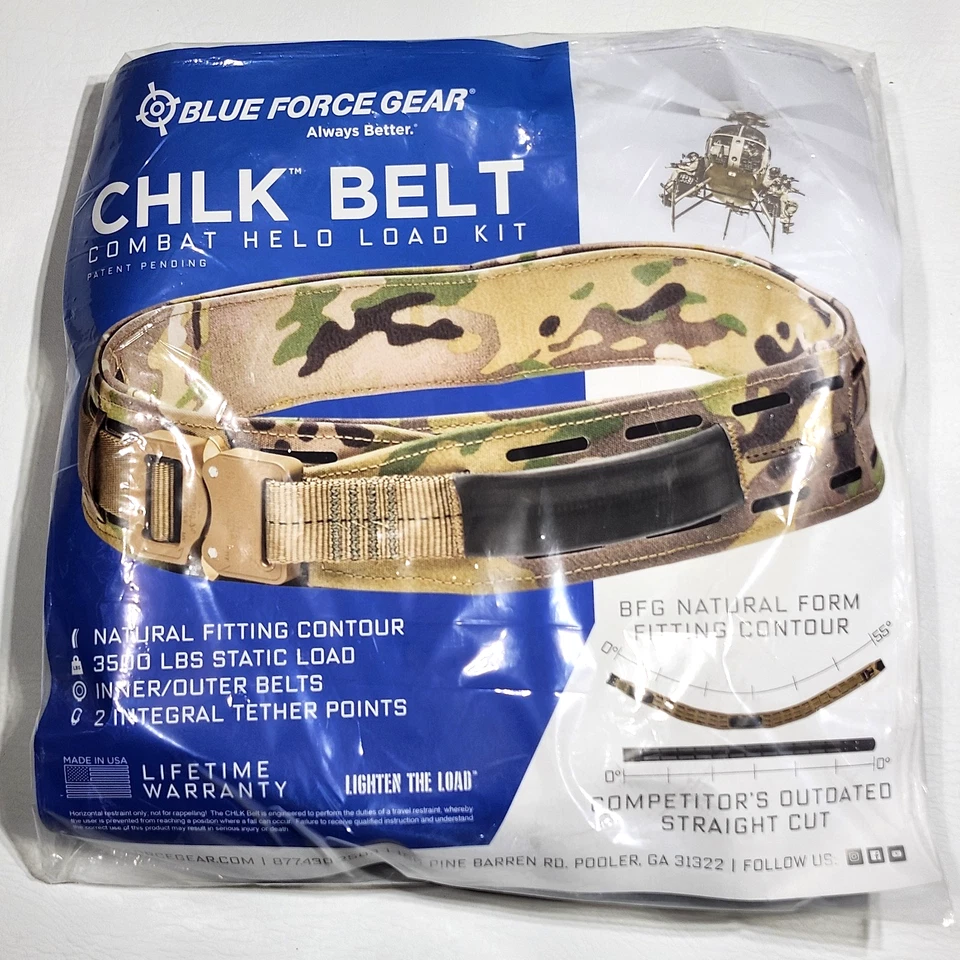 NOVO! Blue Force Gear CHLK Combat Helo kit de carga equipamento de combate cinto multicâmera tamanho 36 - Imagem 1 de 4