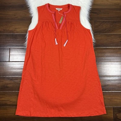 Vestido sem mangas Boden feminino tamanho 12 R Fiesta bordado entalhe nadine algodão - Imagem 1 de 4