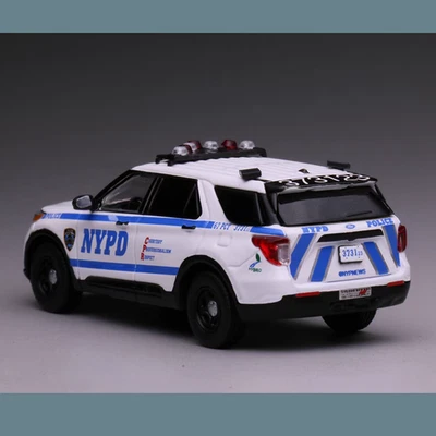 596 1/64 2020 Ford Explorer NYPD New York City Police Car Scale Diecast Model - Image 1 of 4
