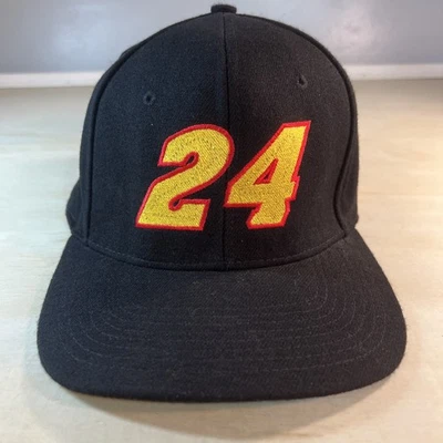 Snapback Jeff Gordon DuPont Racing negro # 24 dorado y rojo iluminado Y2K Foto 1 de 4