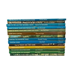 Lot of 14 Vintage The Outdoor Life Book 70s Hunting Shooting Photography Fishing - Picture 1 of 19