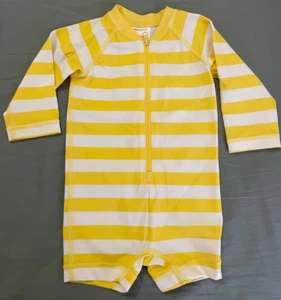 HANNA ANDERSSON INFANT 3 - 6 Mo. Rash-Guard/Swimsuit/Sunsuit - Front Zip - EUC! - Picture 1 of 5