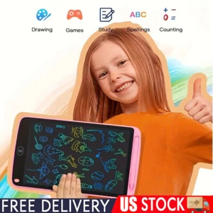 10" LCD Writing Tablet Electronic Drawing Notepad Doodle Board Kids Gift Pink - Picture 1 of 14
