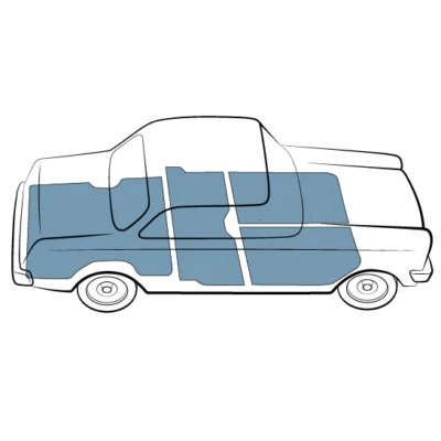 Kit Completo Alfombra Mazda RX-7 1979-1985 Hecho en EE. UU. Negro Gris Tostado Lazo Cutpile Foto 1 de 4