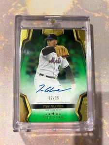 2024 Tom Glavine Topps Five Star on card Auto 2/15 green & Gold - Picture 1 of 2