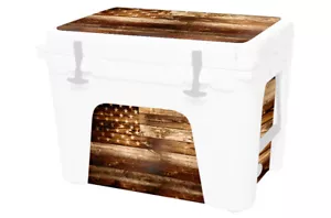 Vinyl Cooler Wrap fits YETI Roadie 20 | Decal Skin L+I - USA Flag WD - Picture 1 of 8