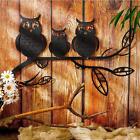 Owls Metal Wall Art Home Decor Ornament For Living Room Farm
