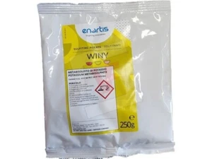 Metabisolfito di potassio enartis Winy in confezione da 250 g per vino birra - Foto 1 di 1