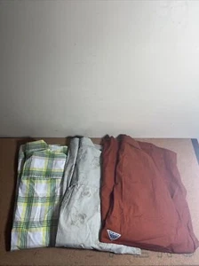 Columbia Mens Short Sleeve Shirt Button Down Size M Medium LOT of 3 - Picture 1 of 16