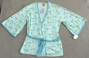 Disney Couture Little Mermaid Womens Robe size Medium Ariel Blue Pink White - Picture 1 of 21
