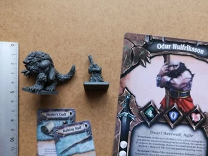 ODUR+THE BEAST WEREWOLF KICKSTARTER MINIATURE+CARD LEAGUE OF INFAMY G341 - Imagen 1 de 2