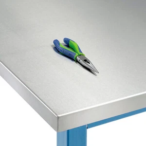 Global Industrial Workbench Top Stainless Steel Square Edge 60"W x 36"D x 1-1/2" - Picture 1 of 1