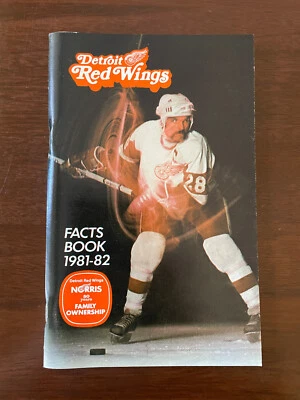 1981-1982 Detroit Red Wings -Facts Book Media Guide - NHL National Hockey League - Image 1 of 2