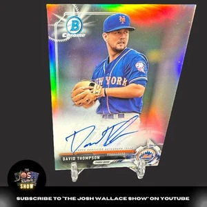 2017 Topps Bowman Chrome REFRACTOR David Thompson AUTO Autograph /499 METS - Picture 1 of 2