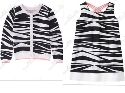 NUEVO VESTIDO Y SUÉTER CEBRA NIÑAS TALLA 5 DE GYMBOREE * Foto 1 de 3