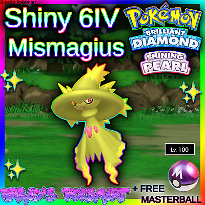 ✨ Shiny MISMAGIUS 6IV ✨ Pokemon Brilliant Diamond and Shining Pearl lv100 +EVs
